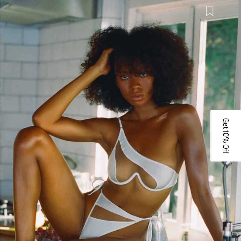 Godsavequeens ivy bikini set in white